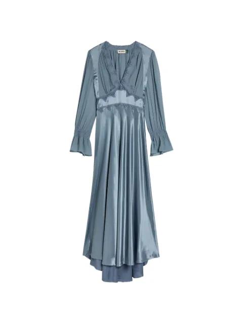 Rixo Arlena lace-detail midi dress Blue 010055374250A