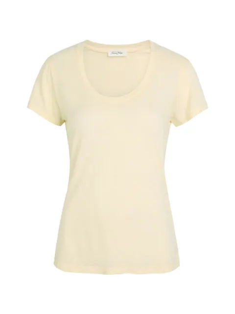American Vintage Jacksonville scoop neck T-shirt Neutrals JAC48VE26VANIVIN