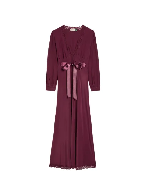 Rixo Adaline lace ribbon midi dress Purple 010059794250A