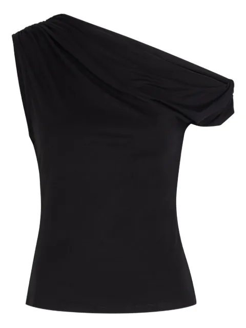 Reformation Belle one-shoulder blouse Black 1316088BLKA