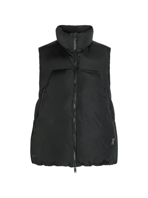 On zip-up gilet Black 1WF30490553