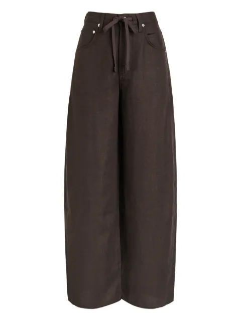 Citizens of Humanity Bynn drawstring wide-leg trousers Brown 21441761