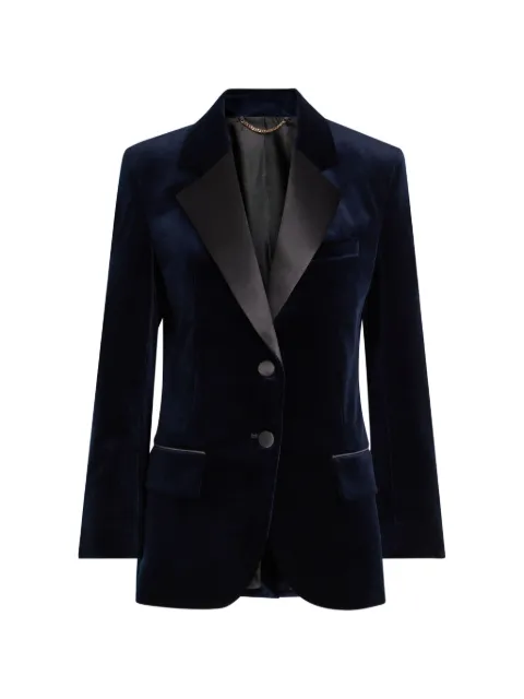 Victoria Beckham lapel button jacket Blue 1425WJK007244A