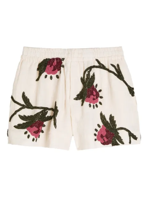 S.S.DALEY bead-detail shorts Neutrals SSDWA25055A