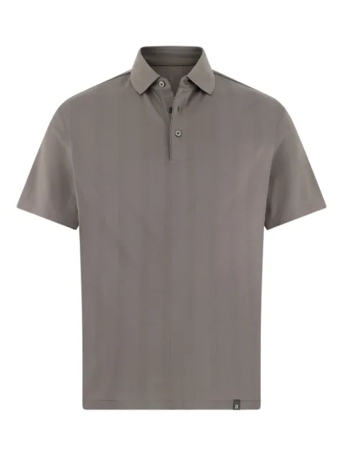 Boggi Milano jersey polo shirt with S-Cafè® yarn Grey BO26P001102