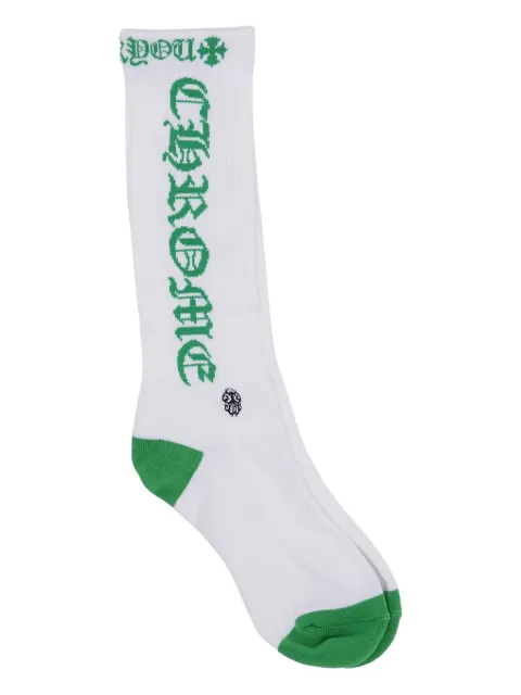 Chrome Hearts logo-embroidered socks White CHRM0599