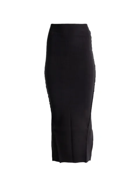Rick Owens split maxi skirt Black RP01F6695KST