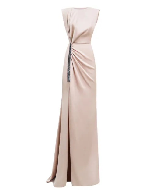 Gemy Maalouf draped maxi dress Pink EDW251959LD