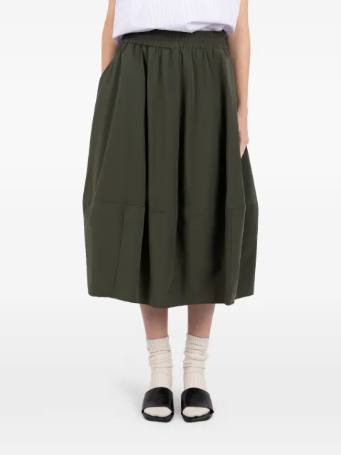 Société Anonyme Susy elasticated midi skirt Green SUSYSA18W98PAEL71
