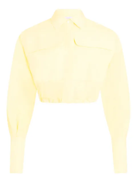 Patou safari cropped shirt Yellow BL0600011223Y