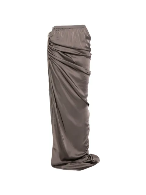 Rick Owens Edfu draped maxi skirt Grey RO01F6359SCH