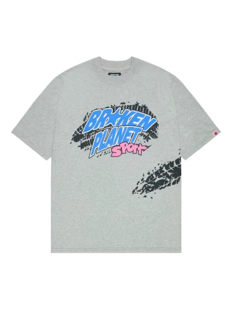 BROKEN PLANET graphic-print T-shirt Grey BPSH01