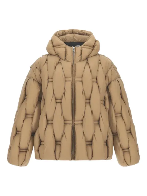 RAXXY hooded woven jacket Neutrals W25RAXCRDJ09613
