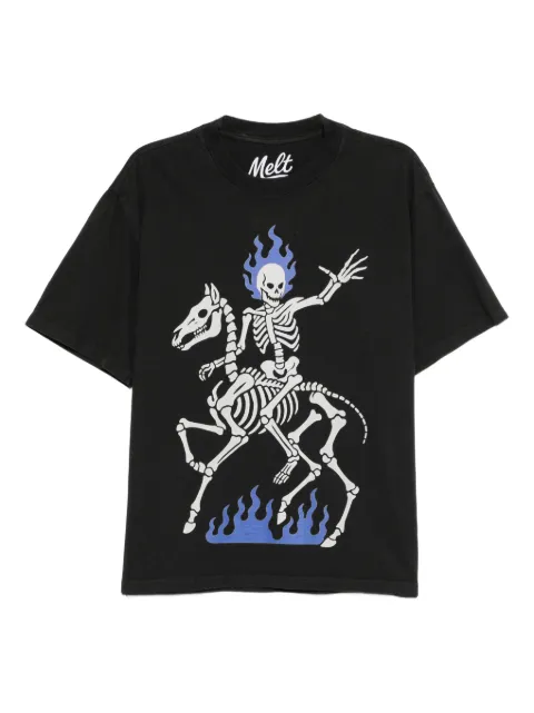 Melt graphic-print T-shirt Black MS5123