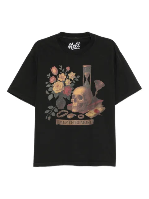 Melt graphic-print T-shirt Grey MS5121