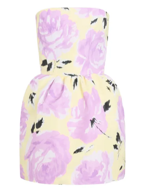 Patou floral mini dress Yellow DR23002465965