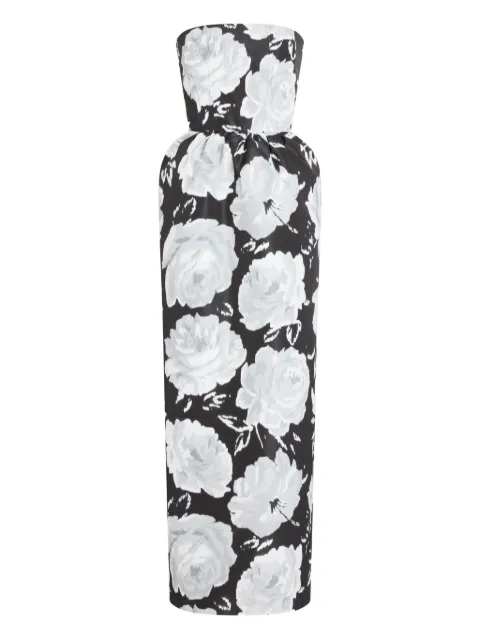 Patou bustier floral maxi dress Black DR25102465966