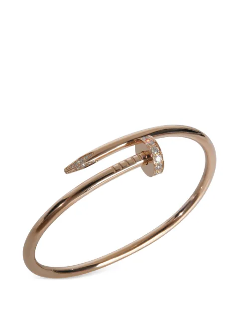 Cartier 18K rose gold Juste Un Clou diamond bracelet Pink 149757