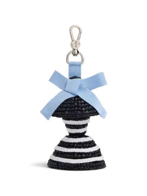 Patou bow-detail striped-print doll charm Black AC1380215999B