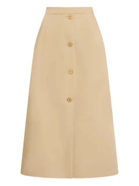 Patou button-fastening midi skirt Neutrals SK1120074093S