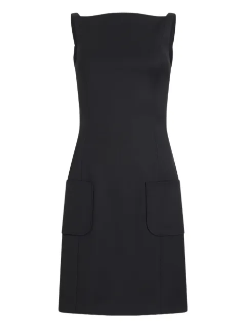 Patou pockets black mini dress Black DR2440103999B