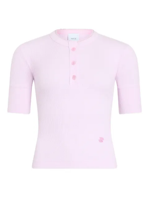 Patou buttoned T-shirt Pink JE2509966461P