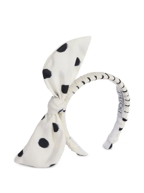 Patou polka dot-pattern headband White AC14302455964