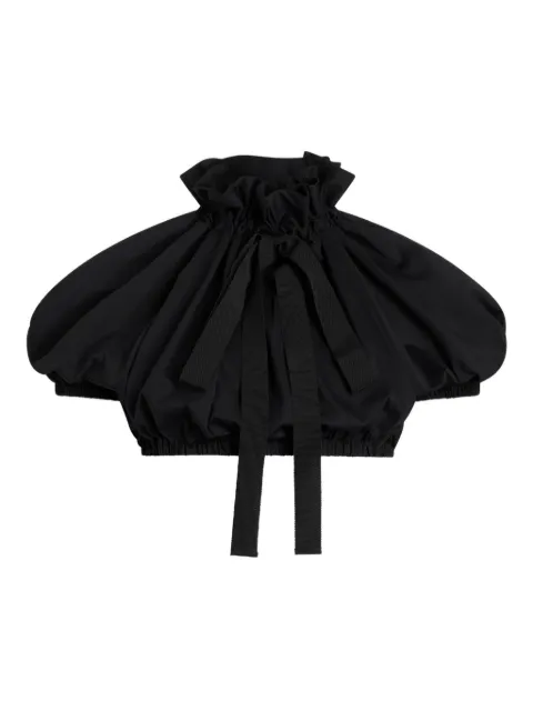 Patou ruffled cropped top Black JE2209999999B