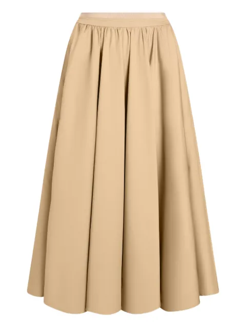 Patou pleated maxi A-line skirt Neutrals SK1150074093S