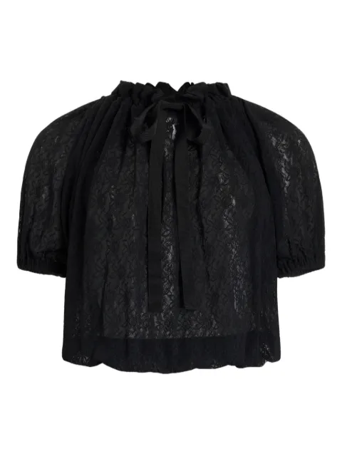 Patou lace-detail blouse Black JE2409965999B