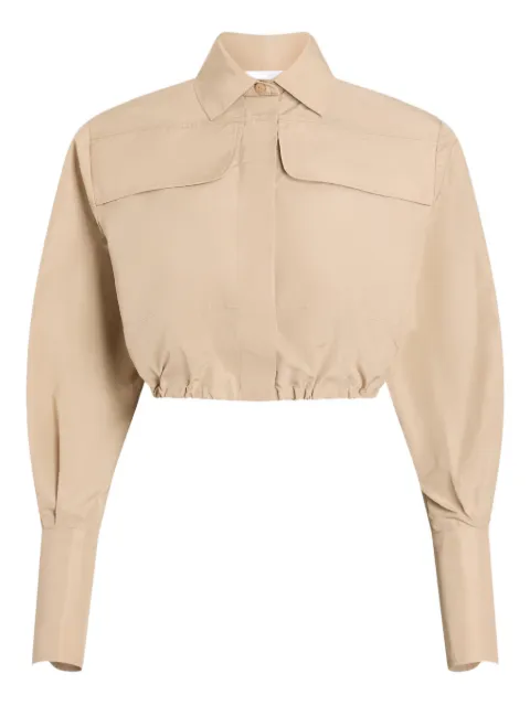 Patou cropped shirt Neutrals BL0600011125B