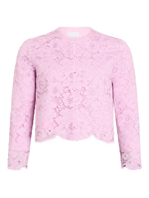 Patou lace collarless jacket Pink JA0690247461P