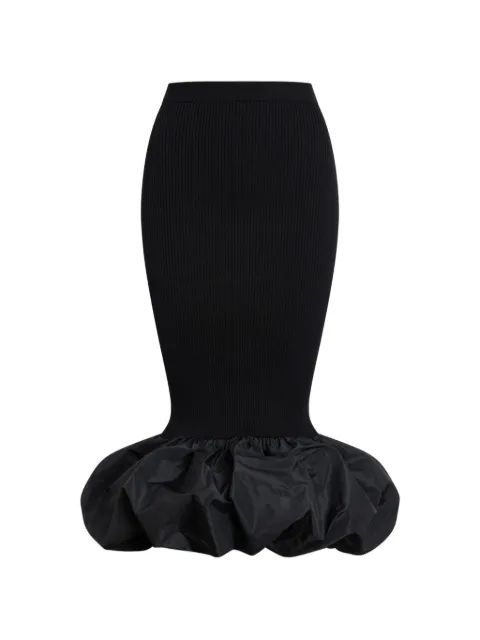 Patou knitted maxi fitted skirt Black KN3488090999B