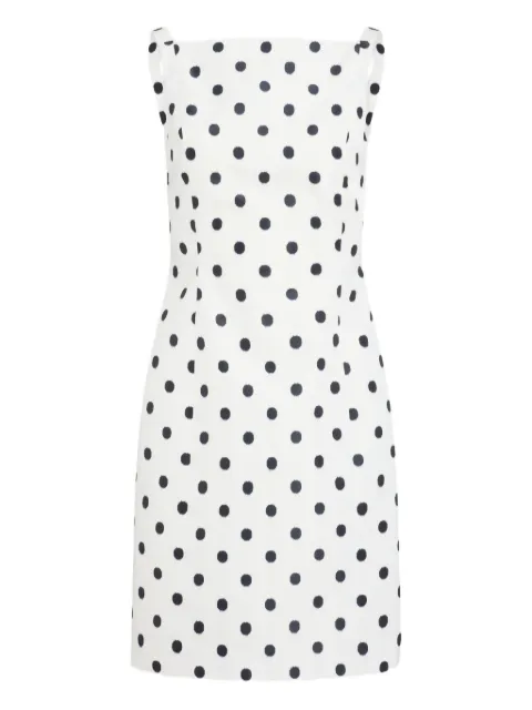 Patou polka dot pencil mini dress White DR24902455964
