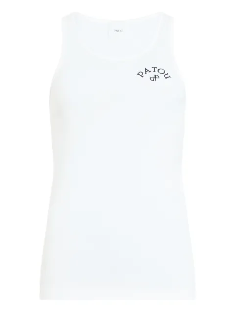 Patou logo-print tank top White JE2109994001W