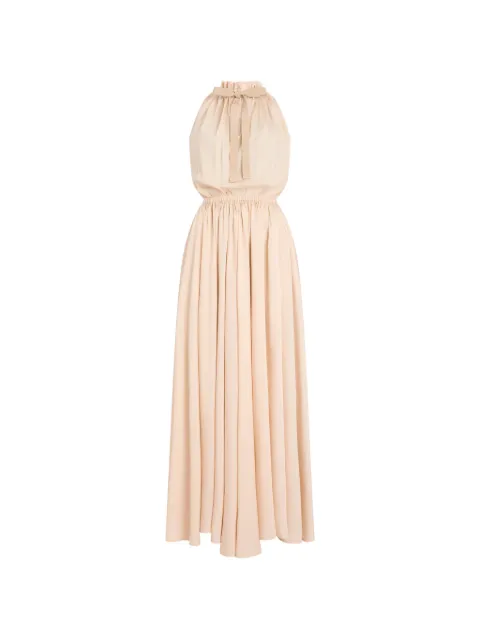 Patou open-back halterneck maxi dress Neutrals DR2480251