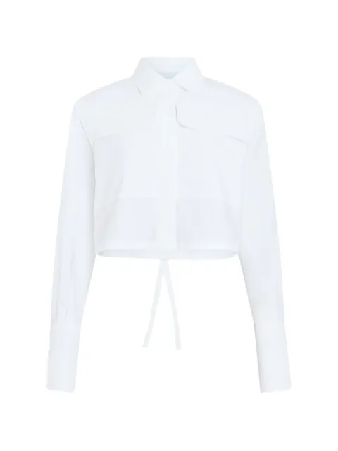 Patou cropped safari shirt White BL0600017001W