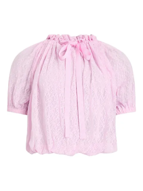 Patou lace-detail blouse Pink JE2409965461P
