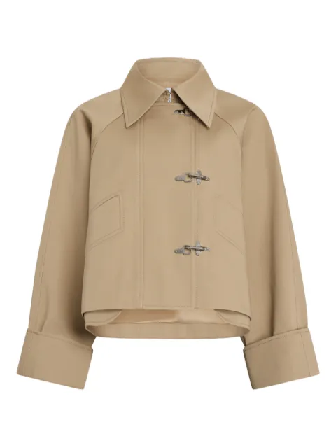 Patou oversized cropped jacket Neutrals OU0460074093S