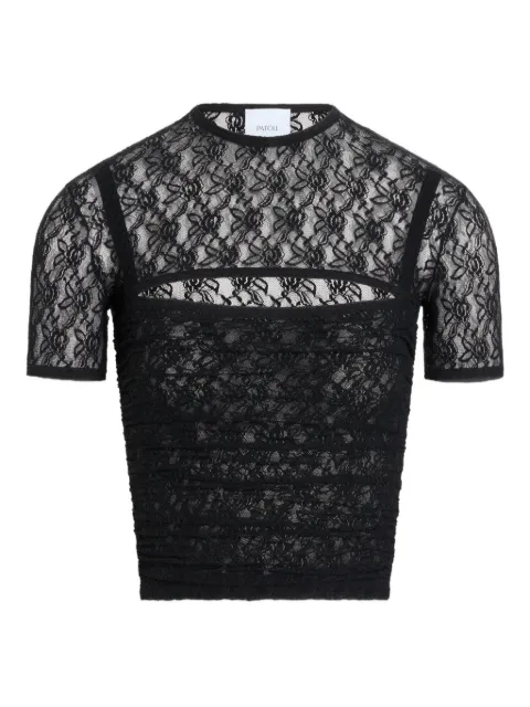 Patou lace T-shirt Black JE2429965999B