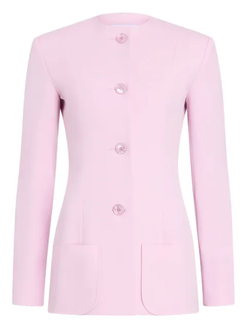 Patou button-fastening collarless jacket Pink JA0670103459L