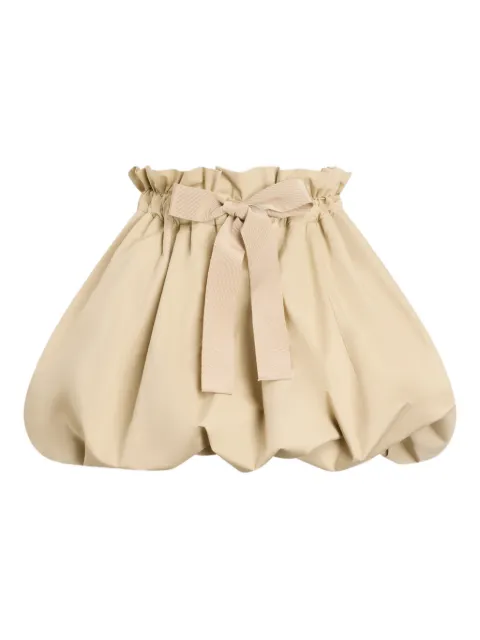 Patou ribbon bloomer mini A-line skirt Neutrals SK1160244124B