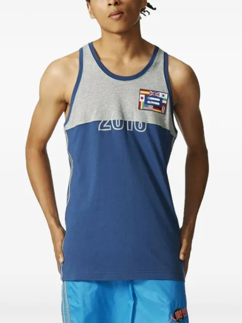 adidas panel human race tank Blue BJ9087
