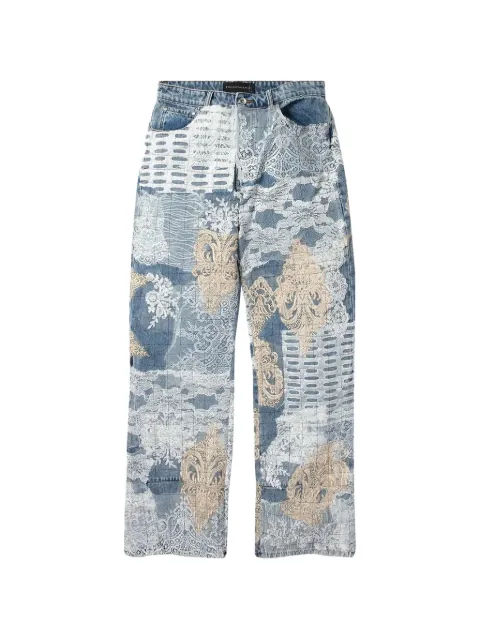 Who Decides War Grid Lace jeans Blue WDWFW23007SKY