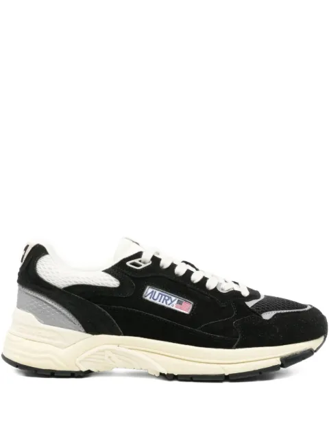 Autry panelled lace-up sneakers Black HYLMUM23