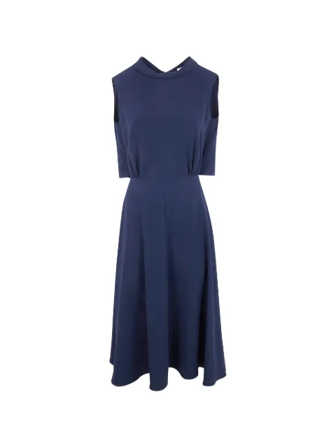 ASPESI draped-panel midi dress Blue 2970P001