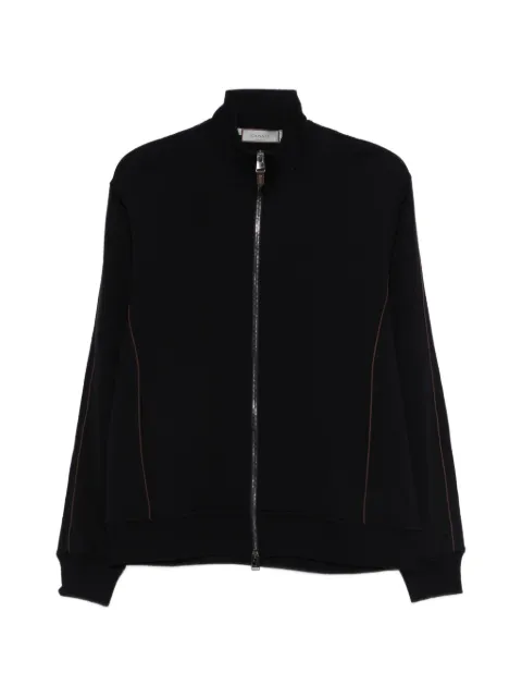 Canali zip trim sweater Blue T0912MJ02339