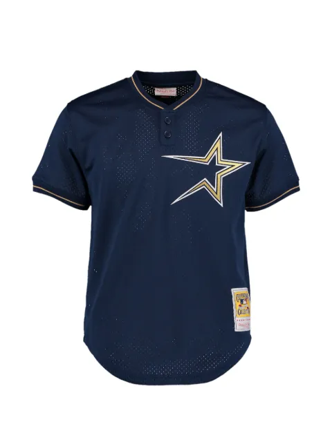 Mitchell & Ness 1997 Houston Astros star-print short-sleeve polo shirt Blue ABPJ3058HAS97CBGNAVY