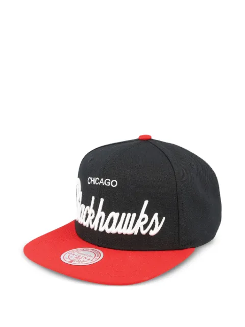 Mitchell & Ness Chicago Blackhawks NHL Vintage Script snapback cap Black 6HSSSH22086CBHBLCK