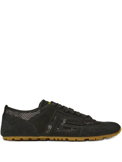 Balmain Racer 45 trainers in calfskin, suede and nylon Black GN1VI761THCM
